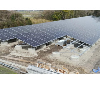 Concrete Foundation solar ground mount